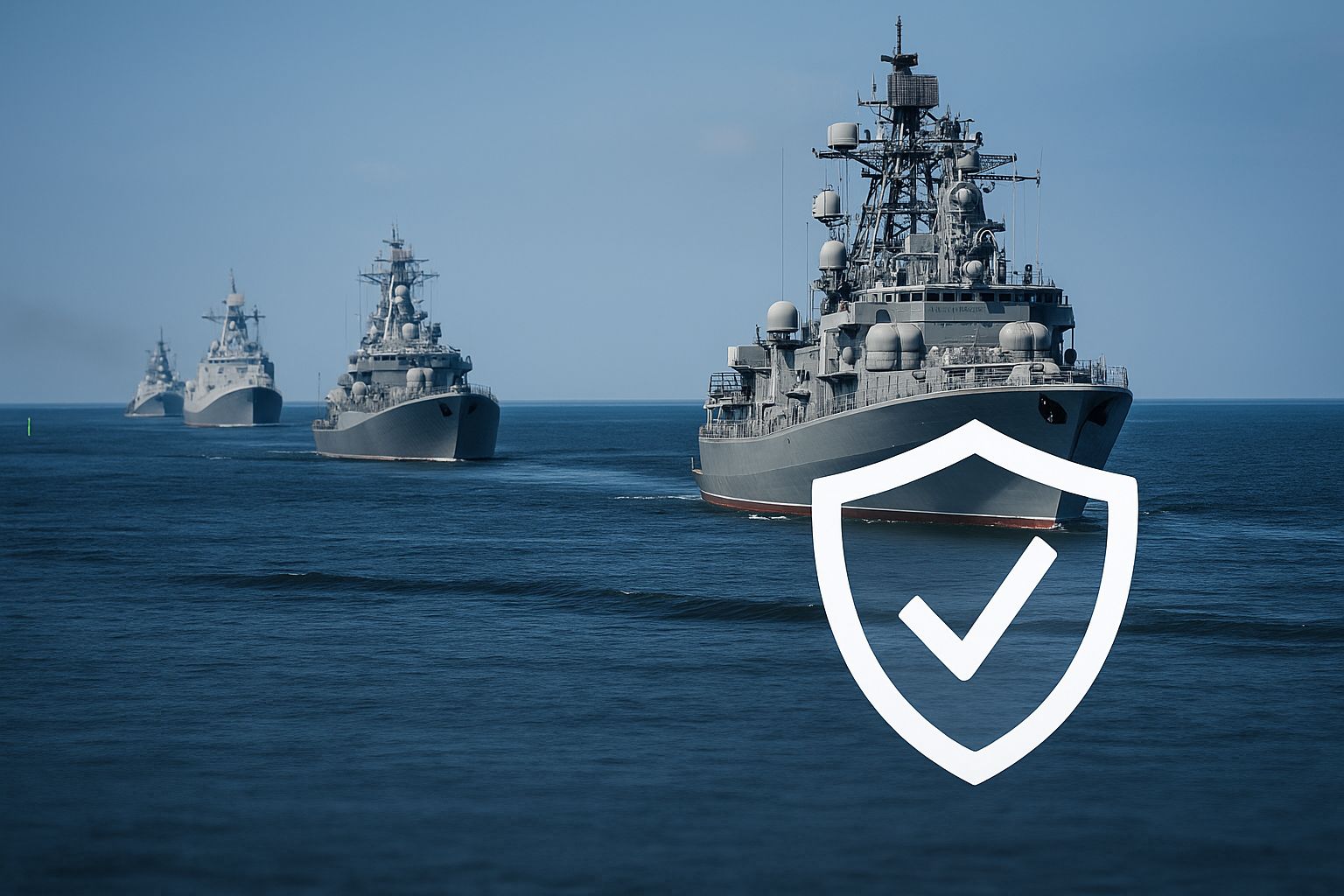 Digital illustration af en lastbil med et "forsikring"-skjold, der symboliserer kreditforsikring.